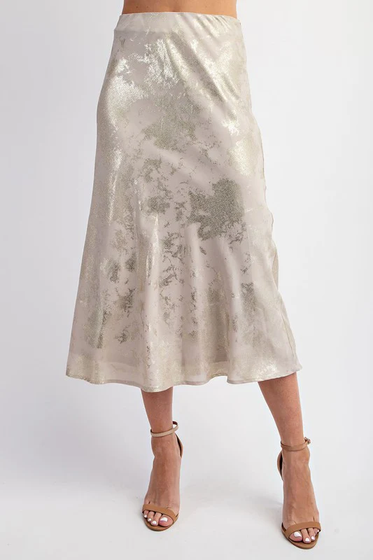 Soft Glam Metalic Skirt - Image 6