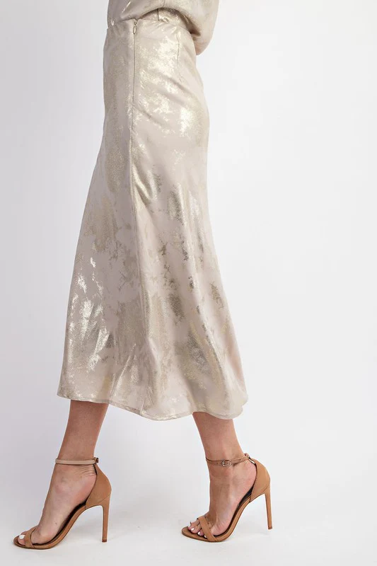 Soft Glam Metalic Skirt - Image 8