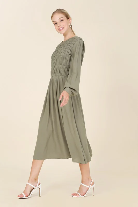Rally Ruched Midi Dress - Image 4