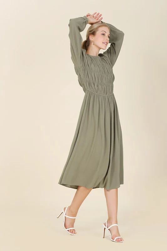 Rally Ruched Midi Dress - Image 9