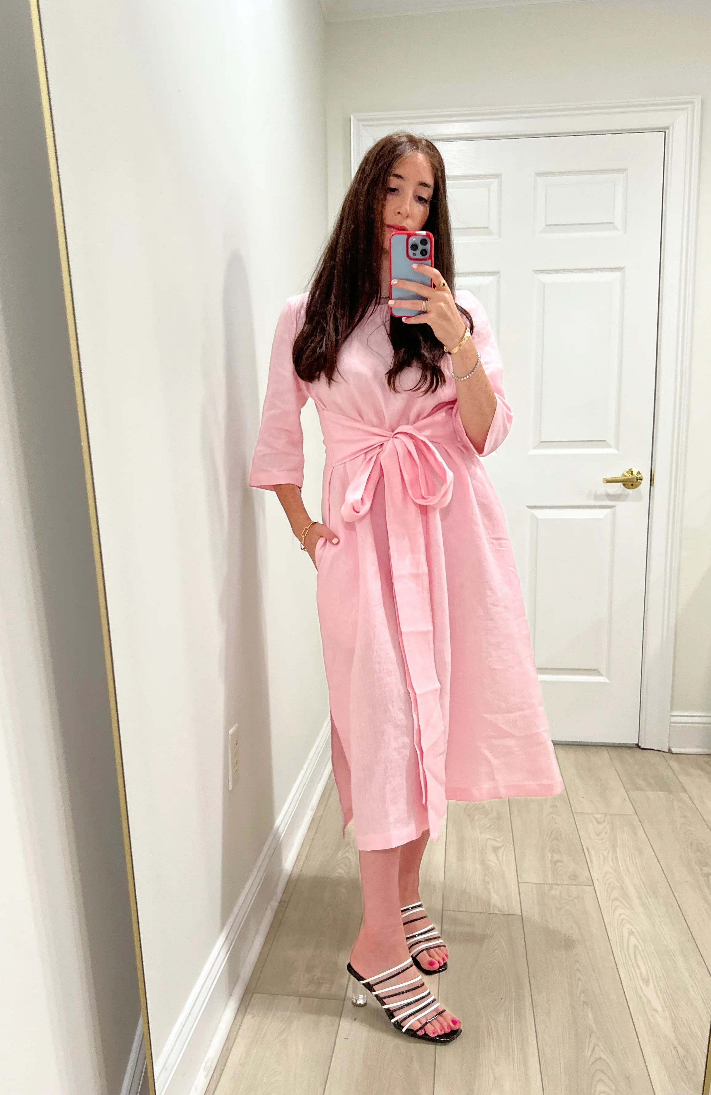 Dahlia Linen Wrap Dress - Image 12