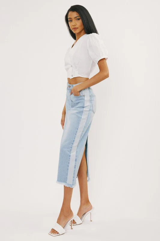 Run The World Denim Skirt - Image 4