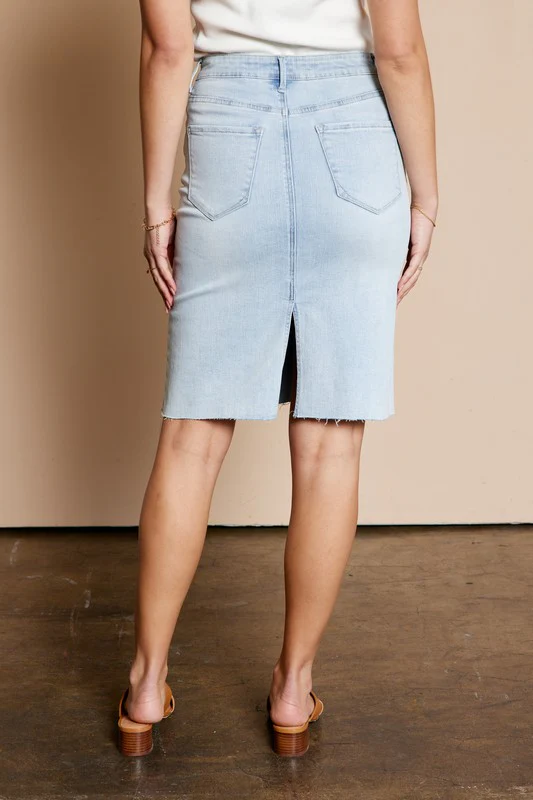 Lucky Charm Denim Skirt - Image 3