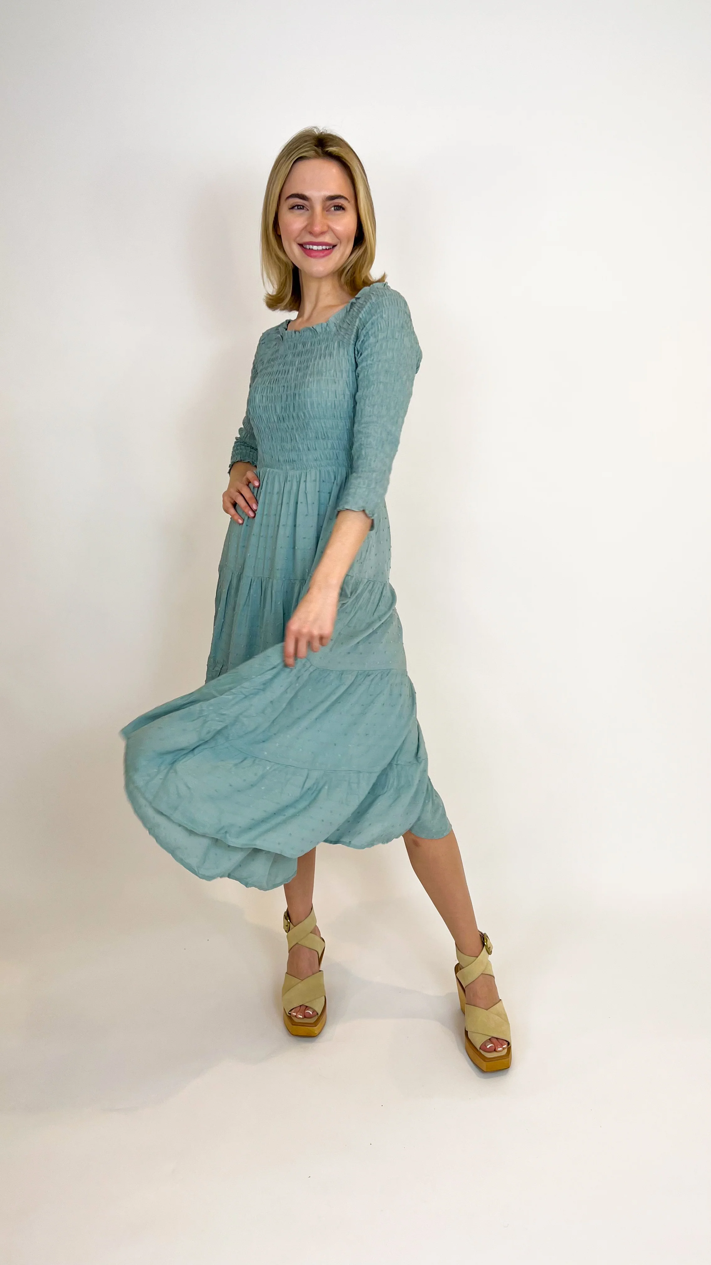 Made For Frolicking Smocked Dress - Image 10