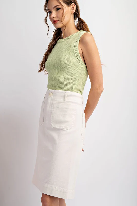 Bring It Denim Skirt - Image 3