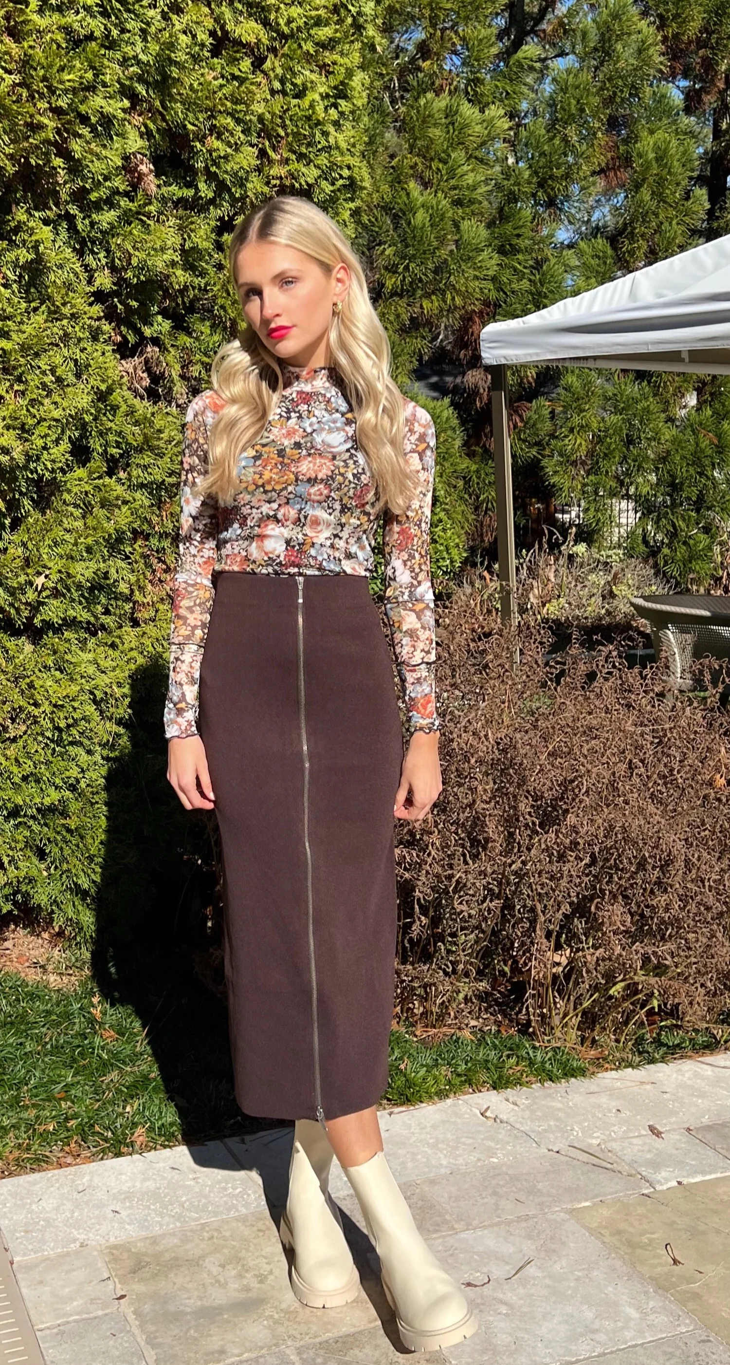 Sabrina Zip Up Skirt - Image 3